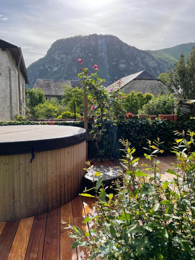 Le Monrepos Avec Jacuzzi Nordique Apartment Bielle Luaran gambar
